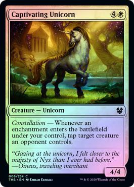 Captivating Unicorn 006/254 - Foil Theros: Beyond Death Foil Singles