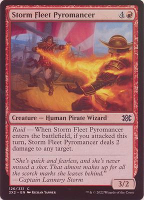 Storm Fleet Pyromancer 126/331 - Foil Double Masters 2022 Foil Singles
