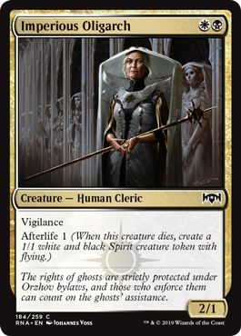 Imperious Oligarch 184/259 Ravnica Allegiance Singles (Español)