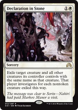 Declaration in Stone 012/297 Shadows over Innistrad Singles