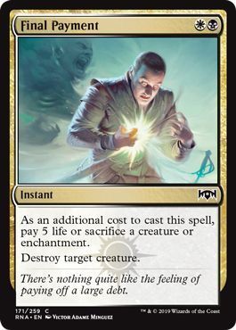Final Payment 171/259 Ravnica Allegiance Singles (Español)