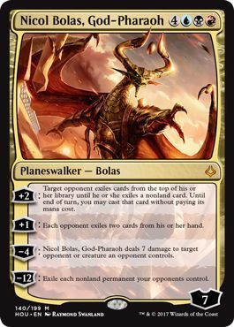 Nicol Bolas, God-Pharaoh 140/199 Hour of Devastation Singles