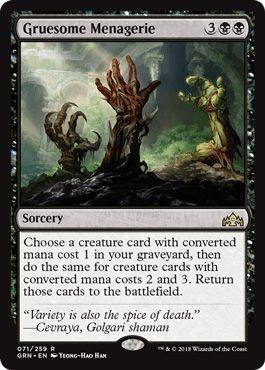 Gruesome Menagerie 071/259 Guilds of Ravnica Singles