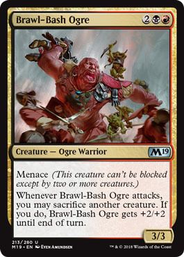 Brawl-Bash Ogre 213/280 Magic 2019 (M19) Singles