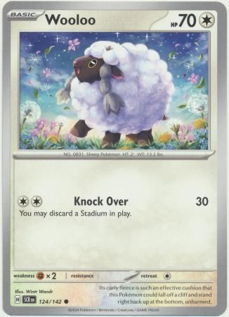 GA Wooloo - 124/142 - Common Scarlet &amp; Violet: Stellar Crown Singles