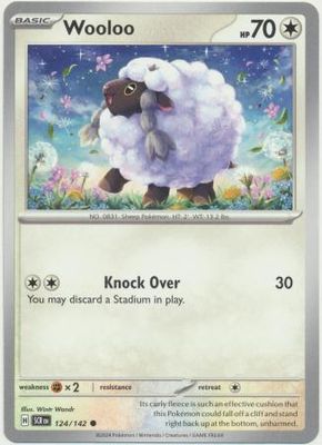 GA Wooloo - 124/142 - Common Scarlet &amp; Violet: Stellar Crown Singles