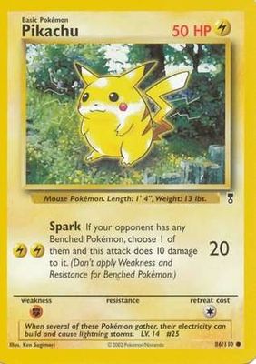 Pikachu - 86/110 - Common Legendary Collection Singles