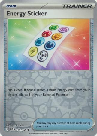 Energy Sticker - 159/165 - Uncommon Reverse Holo Scarlet &amp; Violet 151 Reverse Holo Singles