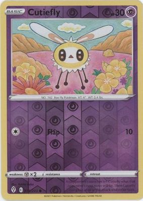Cutiefly - 078/203 - Common Reverse Holo Sword &amp; Shield: Evolving Skies Reverse Holo Singles