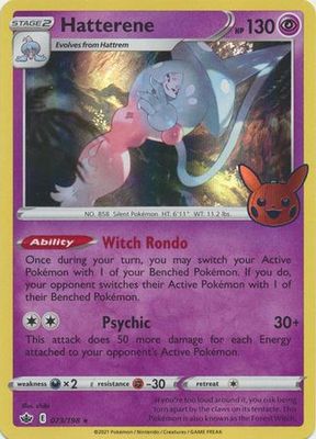 Hatterene - 073/198 - Holo Rare Pokemon Promo Cards