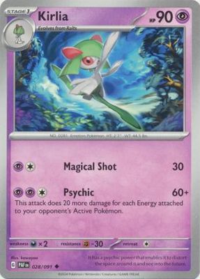 Kirlia - 028/091 - Uncommon Scarlet &amp; Violet: Paldean Fates Singles