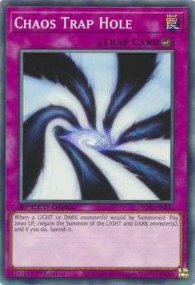 Chaos Trap Hole - SGX3-ENI35 - Common 1st Edition Speed Duel GX: Duelists of Shadows Singles