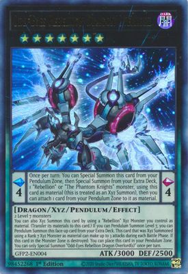 Odd-Eyes Rebellion Dragon Overlord - GFP2-EN004 - Ultra Rare 1st Edition Ghosts From The Past: The 2nd Haunting 1st Edition Singles