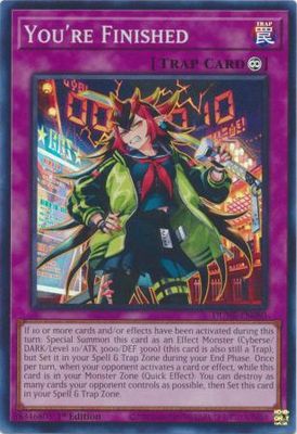 You&#39;re Finished - DUNE-EN080 - Super Rare 1st Edition Duelist Nexus 1st Edition Singles