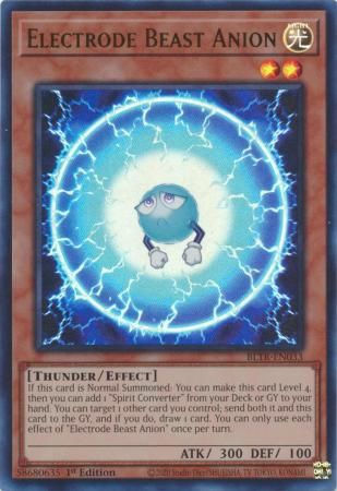 Electrode Beast Anion - BLTR-EN033 - Ultra Rare 1st Edition Battles of Legend: Terminal Revenge 1st Edition Singles