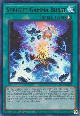 Spright Gamma Burst - BLTR-EN105 - Ultra Rare 1st Edition Battles of Legend: Terminal Revenge 1st Edition Singles