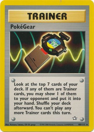 Pokegear - 88/111 - Rare Unlimited Neo Genesis Unlimited Singles