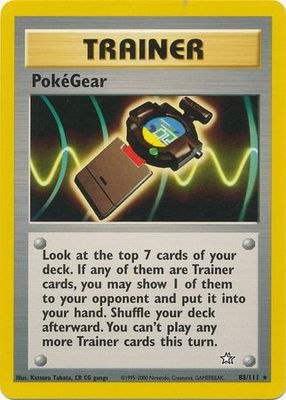 Pokegear - 88/111 - Rare Unlimited Neo Genesis Unlimited Singles