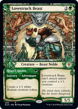 Lovestruck Beast 299/269 - Alternate Showcase Throne of Eldraine Singles