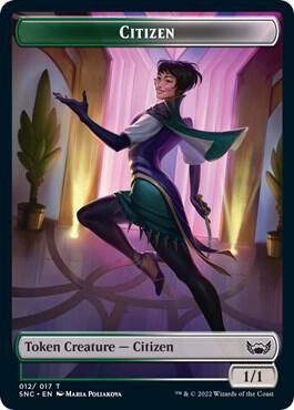 Treasure (016) // Citizen Double-Sided Token - Streets of New Capenna (SNC) Streets of New Capenna (Español)