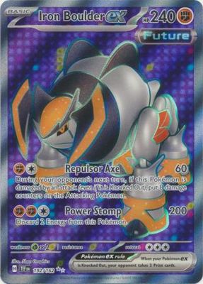 SJ Iron Boulder ex - 192/162 - Full Art Secret Rare Scarlet &amp; Violet: Temporal Forces Singles