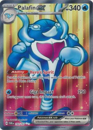 SH Palafin ex - 193/167 - Full Art Secret Rare Scarlet and Violet: Twilight Masquerade Singles