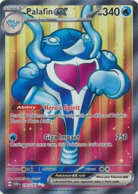 SH Palafin ex - 193/167 - Full Art Secret Rare Scarlet and Violet: Twilight Masquerade Singles