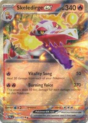 SJ Skeledirge ex - 037/193 - Ultra Rare Scarlet &amp; Violet: Paldea Evolved Singles