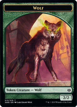 Wolf Token 015/019 War of the Spark Singles