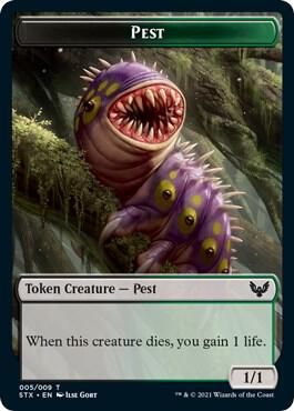 Pest Token - Strixhaven: School of Mages (STX) Strixhaven: School of Mages (Japones)