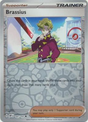 Brassius - 187/197 - Uncommon Reverse Holo Scarlet &amp; Violet: Obsidian Flames Reverse Holo Singles