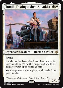 Tomik, Distinguished Advokist 034/264 War of the Spark Singles