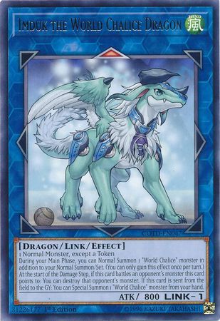 Imduk the World Chalice Dragon - COTD-EN047 - Rare 1st Edition Code of the Duelist 1st Edition Singles