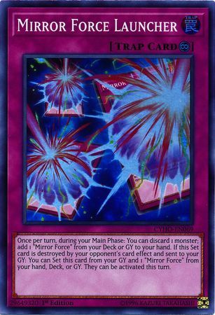 Mirror Force Launcher - CYHO-EN069 - Super Rare 1st Edition Cybernetic Horizon 1st Edition Singles