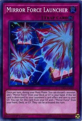 Mirror Force Launcher - CYHO-EN069 - Super Rare 1st Edition Cybernetic Horizon 1st Edition Singles *Espanol*