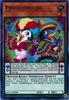 Pendulumucho - MP18-EN008 - Super Rare 1st Edition 2018 Mega-Tins Singles *Espanol*