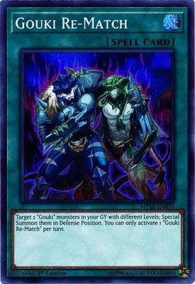 Gouki Re-Match - MP18-EN070 - Super Rare 1st Edition 2018 Mega-Tins Singles
