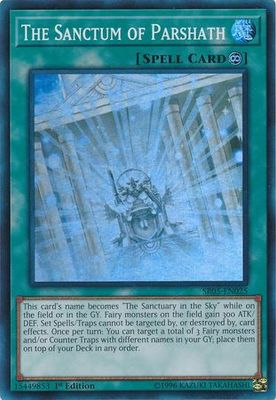 The Sanctum of Parshath - SR05-EN025 - Super Rare 1st Edition Wave of Light Singles