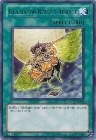 Gladiator Beast&#39;s Respite - LCGX-EN254 - Rare Unlimited Legendary Collection 2 Unlimited Singles