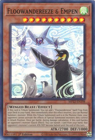 Floowandereeze &amp; Empen - MP22-EN198 - Super Rare 1st Edition 2022 Mega-Tin: Pharaoh&#39;s Gods 1st Edition Singles