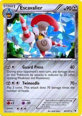 Escavalier - 80/101 - Shattered Holo Rare Pokemon Theme Deck Exclusives