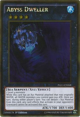 Abyss Dweller - PGL3-EN068 - Gold Rare 1st Edition Premium Gold: Infinite Gold Singles