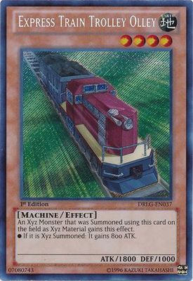 Express Train Trolley Olley - DRLG-EN037 - Secret Rare 1st Edition Dragons of Legend 1st Edition Singles