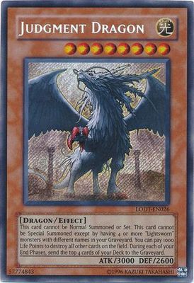 SJ Judgment Dragon - LODT-EN026 - Secret Rare Unlimited Light of Destruction [LODT] Unlimited Singles