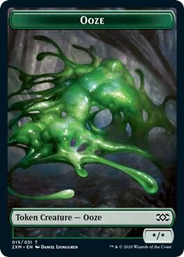Ooze // Tuktuk the Returned Double-Sided Token - Double Masters (2XM) Double Masters -Foil-