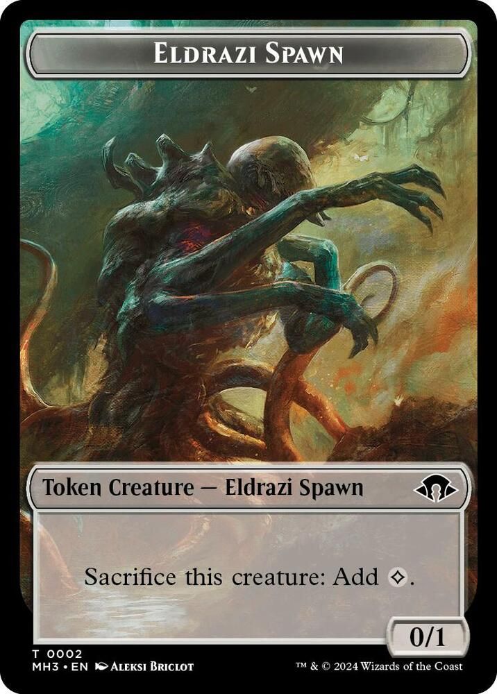 Eldrazi Spawn // Energy Reserve Double-Sided Token - Modern Horizons 3 (MH3) Modern Horizons 3