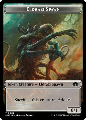 Eldrazi Spawn // Energy Reserve Double-Sided Token - Modern Horizons 3 (MH3) Modern Horizons 3