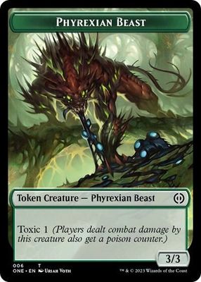 Phyrexian Goblin // Phyrexian Beast Double-Sided Token - Phyrexia: All Will Be One (ONE) Phyrexia: All Will Be One (Español)