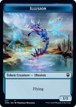 Illusion // Saproling Double-Sided Token - Commander Legends (CMR) Commander Legends