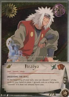 SJ Jiraiya &quot;Releasing the Seal&quot; - N-127 - Super Rare Naruto: Curse of the Sand